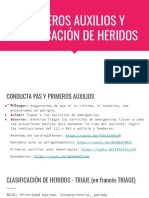 Primeros Auxilios y Clasificación de Heridos