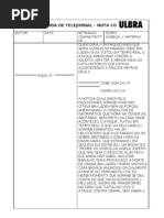 Modelo de Lauda - Nota Coberta