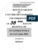 Reglement Rallye Regional de Saint Geniez D'olt 2022