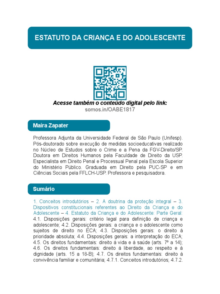 Direito Da Criança e Do Adolescente - ECA Esquematizado 2021 | PDF