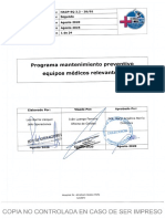 HAGP EQ 2.2 Programa de Mantenimiento Preventivo Quipos Medicos Relevantes