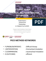 Tutorial Klinik Orotracheal and Nasotracheal Intubation