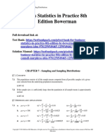 Business Statistics in Practice 8th Edition Bowerman Solutions Manual Download
