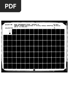 Tactical Missile Conceptual Design | PDF | Missile | Foot (Unit)