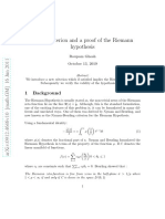 A New Criterion and A Proof of The Riemann Hypothesis: 1 Background
