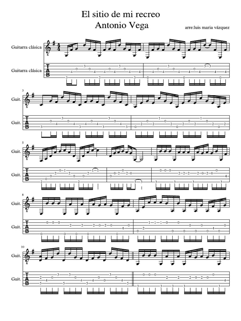 El Sitio de Mi Recreo Antonio Vega PDF