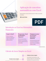 Aplicacao de Conceitos Matematicos Com Excel
