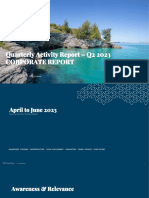 BTA's Quarterly Activity Report For Q2 2023