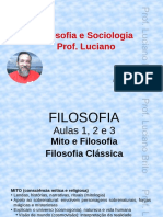 1 - FILOSOFIA CLÁSSICA - Origem, Fases e Pré-Socráticos - Prof - Luciano Brito