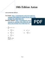 Calculus 10th Edition Anton Test Bank Download