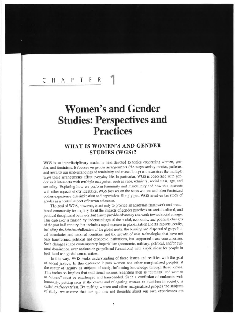 Womensvoicesfeministvisions Chapter1 Download Free Pdf