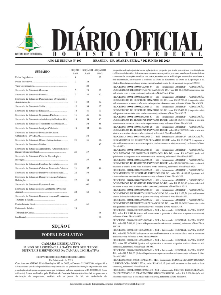 Dodf 107 07-06-2023 Integra | PDF