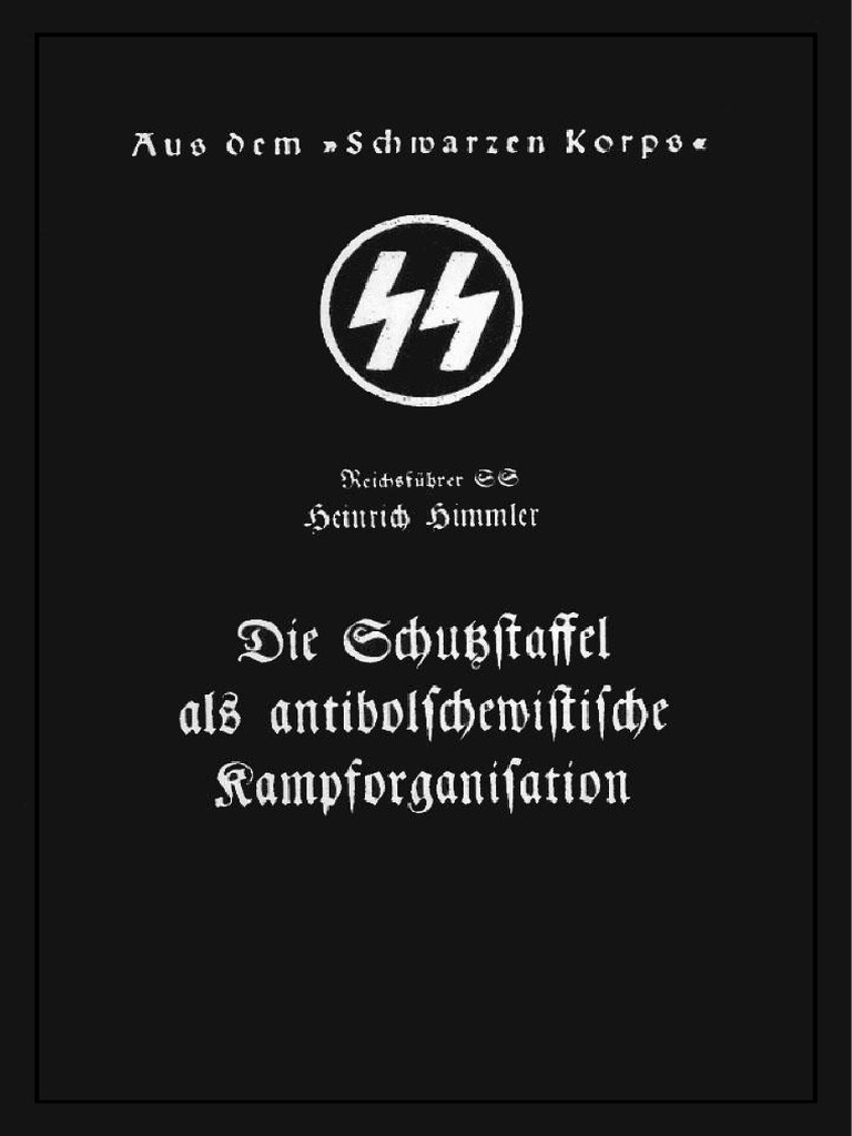 Himmler Heinrich Die Schutzstaffel Als Antibolschewistische ...