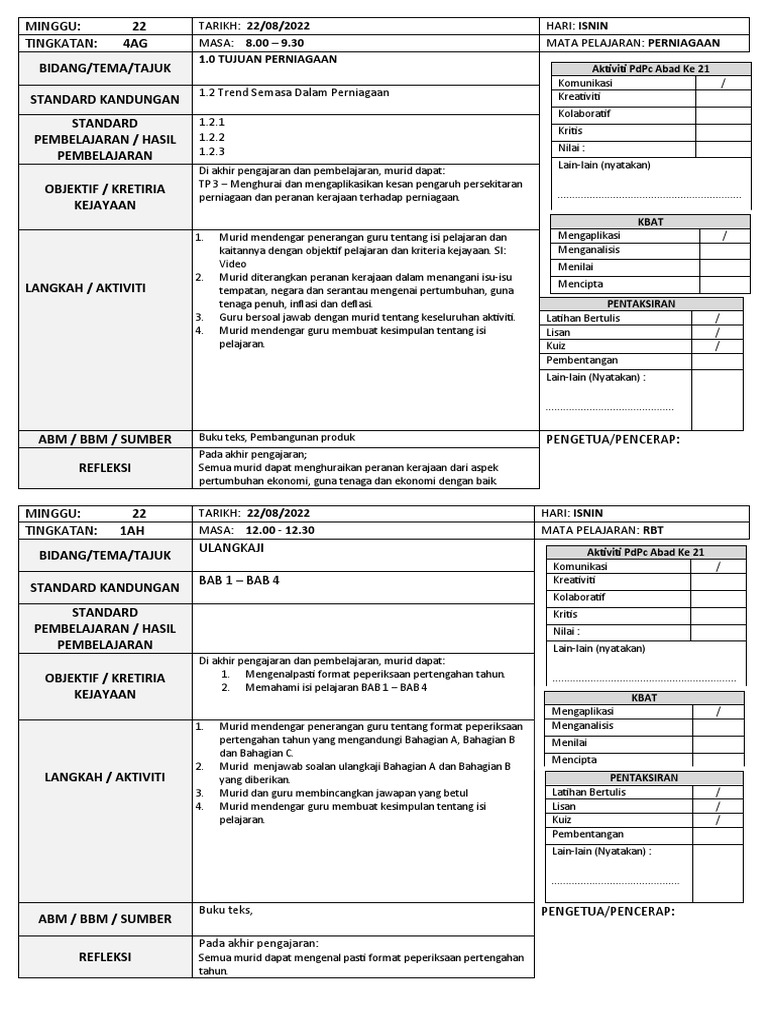 RPH M22 2022 | PDF