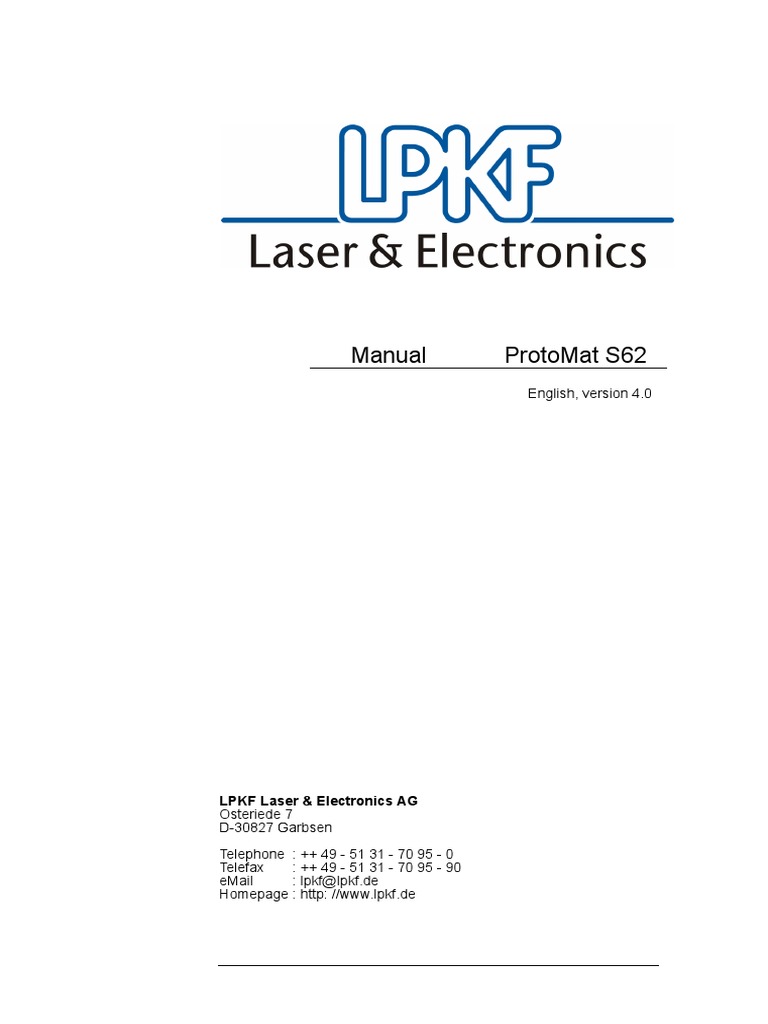LPKF Protomat S64 PDF Printed Circuit Board Usb