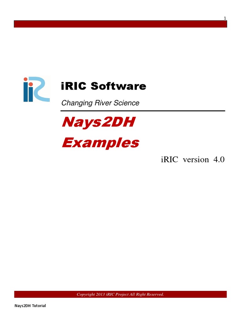 Nays2DH Tutorials English IRIC4.0 1 | PDF