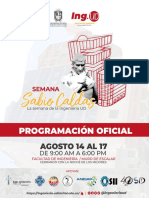 Programación Semana Sabio Caldas