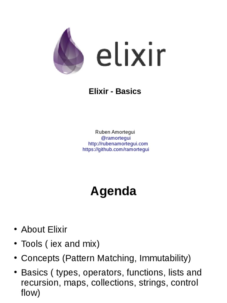 Elixir Basics | PDF