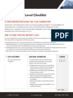 SOC Maturity Level Checklist W
