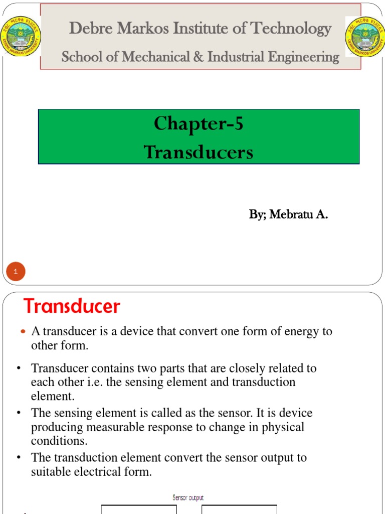 Chapter 5 Transducers PDF