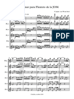 Entertainer Score For 6 Flutes