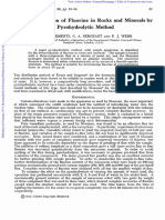 The Determination of Fluorine in Rocks and Minerals by