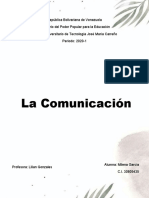 Objetivo Nro 1 La Comunicación (Hoja de Trabajo)
