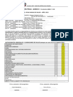 EDUCACIÓN FÍSICA Ficha de Salud 2021