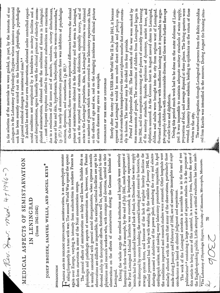 Brozek medical aspects starvation leningrad 230b 1947 7 pdf