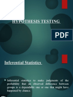 Statistics Hypothesis