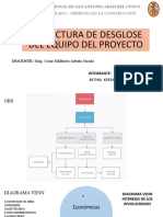 ESTRUCTURA DE DESGLOSE DEL EQUIPO