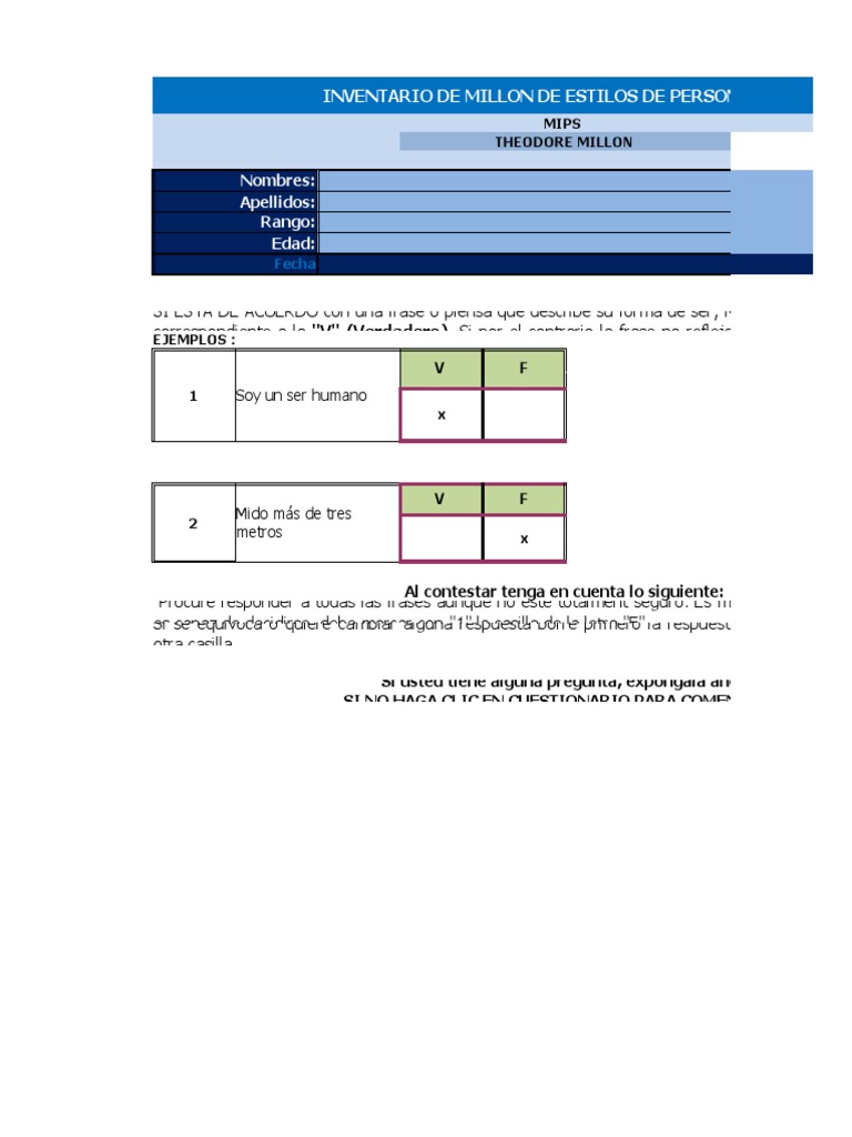 TEST - MIPS Corrección - Cuestionario | PDF