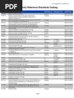 USP Daily Reference Standards Catalog: Catalog # Product Description Current Lot Unit Price Previous Lot