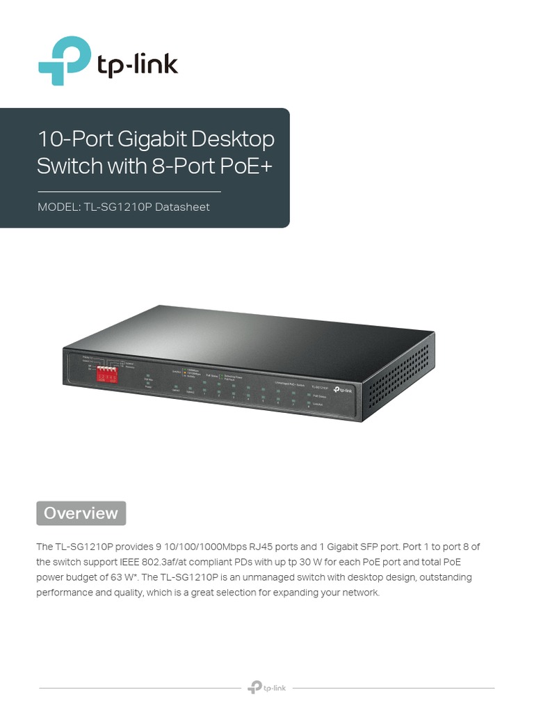 TL-SG1210P (UN) 4.0 Datasheet | PDF
