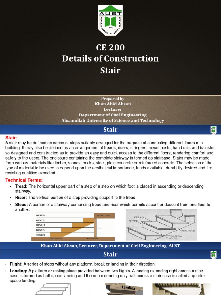 CE 200 Stair | PDF | Home &amp; Garden | Technology &amp; Engineering