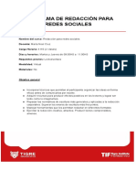 Programa de Redacción para Redes Sociales