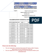 Examination Pass