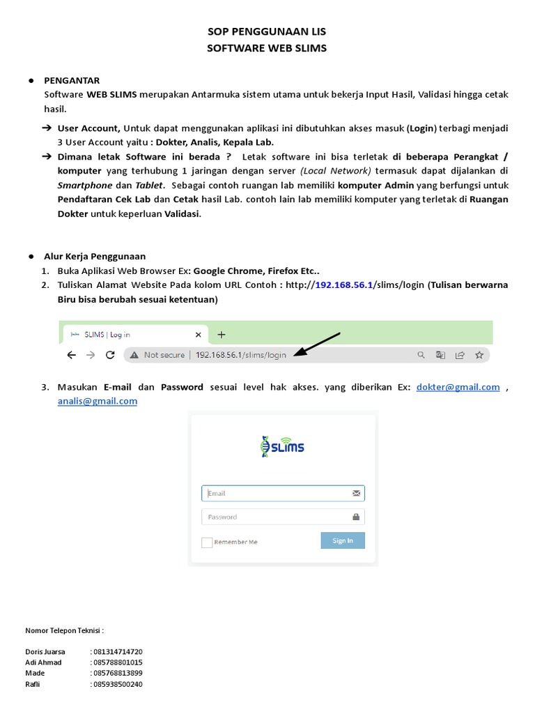 Sop Web Slims | PDF