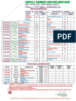 Date - Sheet SSC - Annual - I - Examination - 2023