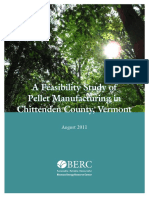 Pellet Manufacturing Chittenden County Feasibility Study