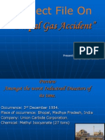 Project File On: "Bhopal Gas Accident"