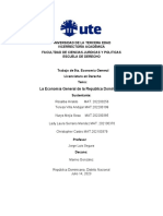 Trabajo de 5ta. La economia general de la Republica Dominicana