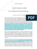 Franco Moretti, Conjeturas sobre la literatura mundial, NLR 3