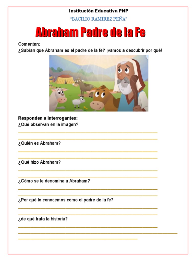 Abraham: El Padre de la Fe | PDF | Salud y bienestar | Religión y ...