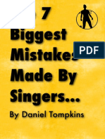 7 Biggest Mistakes Made by Singers Draft