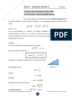 Calculo Ii-Sustitución Trigonométrica 2021
