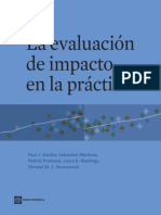 Gertler, P. y Otros. La Evaluación de Impacto en La Práctica - Cap. 1, 3, 10