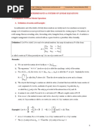 APPLIED MATHEMATICS I - Chapter 2: Matrices, Determinants and Systems of Linear Equations - by Dr. Tadesse Bekeshie