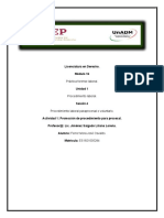 Licenciatura en Derecho. Modulo 16: Práctica Forense Laboral