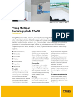 Ytong Multipor Isoleringsplade FD400: Tekniske Data